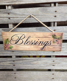 Wooden Blessings Sign