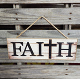 Wooden Faith Sign