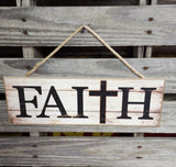 Wooden Faith Sign