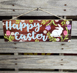 Wooden Happy Easter Sign