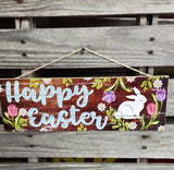 Wooden Happy Easter Sign