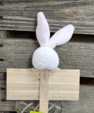 Small Easter Bunny Wood Sign