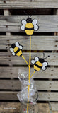 24" Bumble Bee Glitter Stem