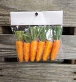 Straw Carrots Set of 6