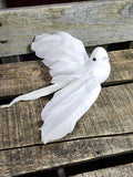 12 pcs - Large Artificial White Dove