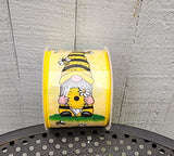 2.5" Wired Gnome Bumble Bee Ribbon 10 yd