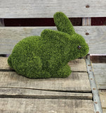 Green Flocked Bunny Rabbit