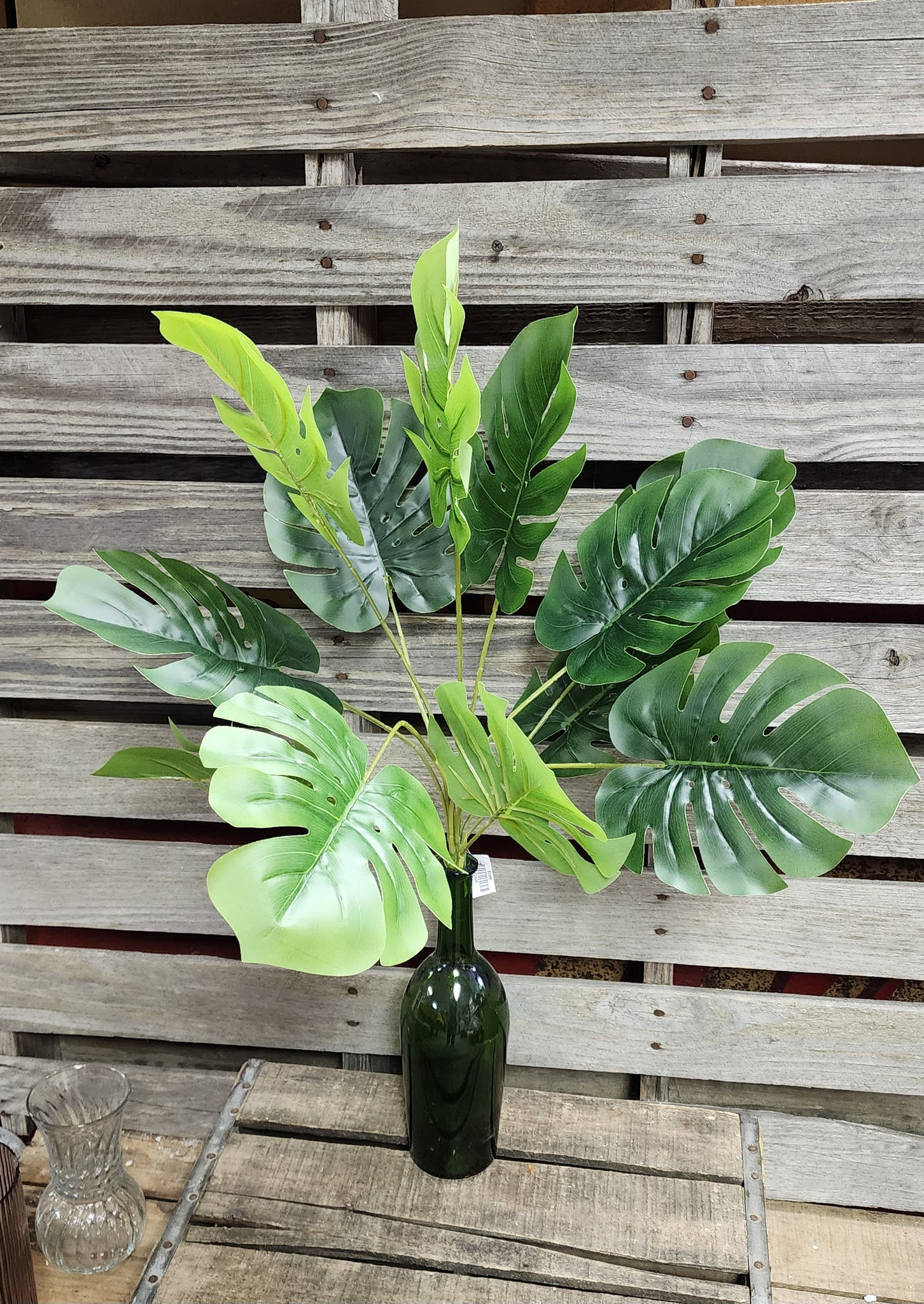 faux philodendron stem 23" Faux Philodendron Plant – Florist Wreath Supply
