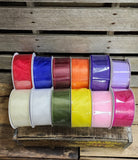 2.5" Wired Sheer Ribbon 50 YD Roll