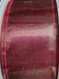 2.5" Wired Sheer Ribbon 50 YD Roll