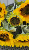 Large Silk Sunflower Bush x 3