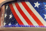 1.5" or 2.5" Patriotic Wired Ribbon 50 yd Roll