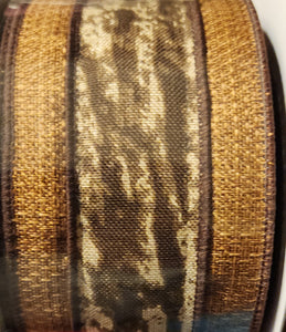 2.5" Wired Canvas Brown with Camo 10 yd Roll