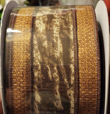 2.5" Wired Canvas Brown with Camo 10 yd Roll