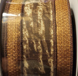 2.5" Wired Canvas Brown with Camo 10 yd Roll