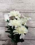 Cream Lily Rose Mum x14