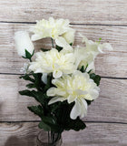 Cream Lily Rose Mum x14