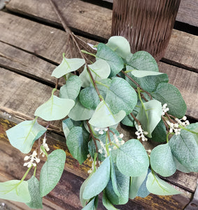 18" Artifical Seeded Eucalyptus Bush