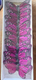 3" Dark Purple Butterflies x12