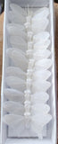 2" White Glitter Butterfly x12