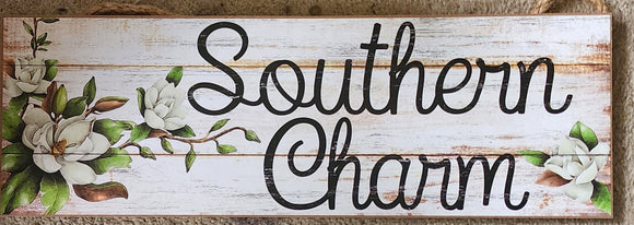 Southern Charm Wooden Sign