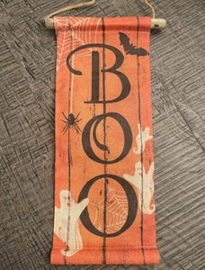 15.5" Canvas Boo Sign