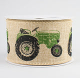 2.5" Tractor Wired Ribbon 10 yd