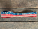 2 COLORS - 2.5" 10 yards Patriotic Flag Wired Canvas Ribbon