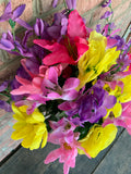 27" Mixed Bush x40 - Purple Pink Yellow