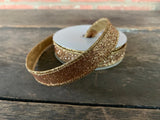 5 COLORS - 5/8" 10 yard Shimmer Wired Ribbon