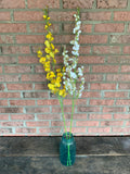 40" Dancing Orchid Spray - Yellow White