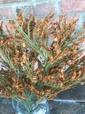 19" Foam Berry Bush x5 - Rust Purple