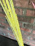 33" Foam Beaded Spray - Green Pink Yellow