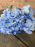 18" Hydrangea Bush x8 - Light Blue