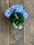 18" Hydrangea Bush x8 - Light Blue