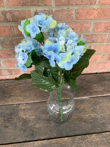 18" Hydrangea Bush x5 - Light Blue