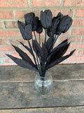 20" Black Tulips Bush x14