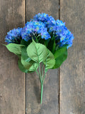 19" High Quality Hydrangea Bush x5 - Blue