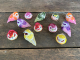 12 pcs - Artificial Colorful Birds