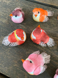 12 pcs - Artificial Colorful Birds