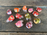 12 pcs - Artificial Colorful Birds