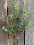 26" Pine Spray x7 with 3 Pinecones