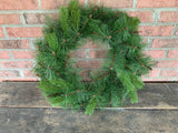 24" Mixed Pine Wreath