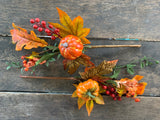 Set of 2 16" Pumpkin Berry Maple Oak Leaf Spray