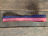 2 COLORS - 2.5" 10 yards Patriotic Flag Wired Canvas Ribbon