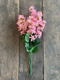 21" Hyacinth Bush x9 - White Hot Pink Light Pink