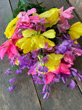 27" Mixed Bush x40 - Purple Pink Yellow