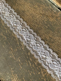 1.5" 10 yards White Lace Ribbon - Wedding