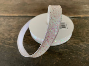 5 COLORS - 5/8" 10 yard Shimmer Wired Ribbon