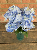 18" Hydrangea Bush x8 - Light Blue